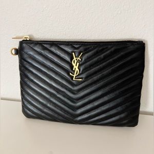 SAINT LAURENT Cassandre Metalasse Clutch